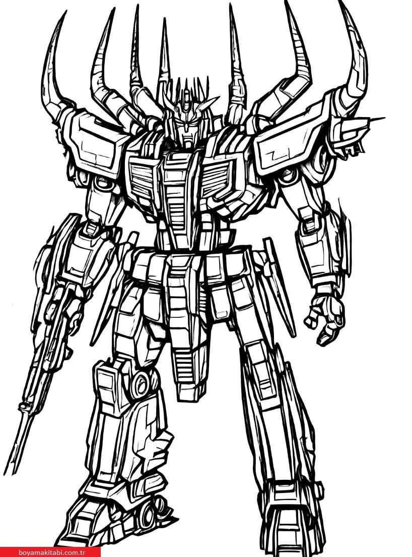 Transformers boyama sayfası #4 – aile ile vakit geçirme, renk bilgisini öğretir