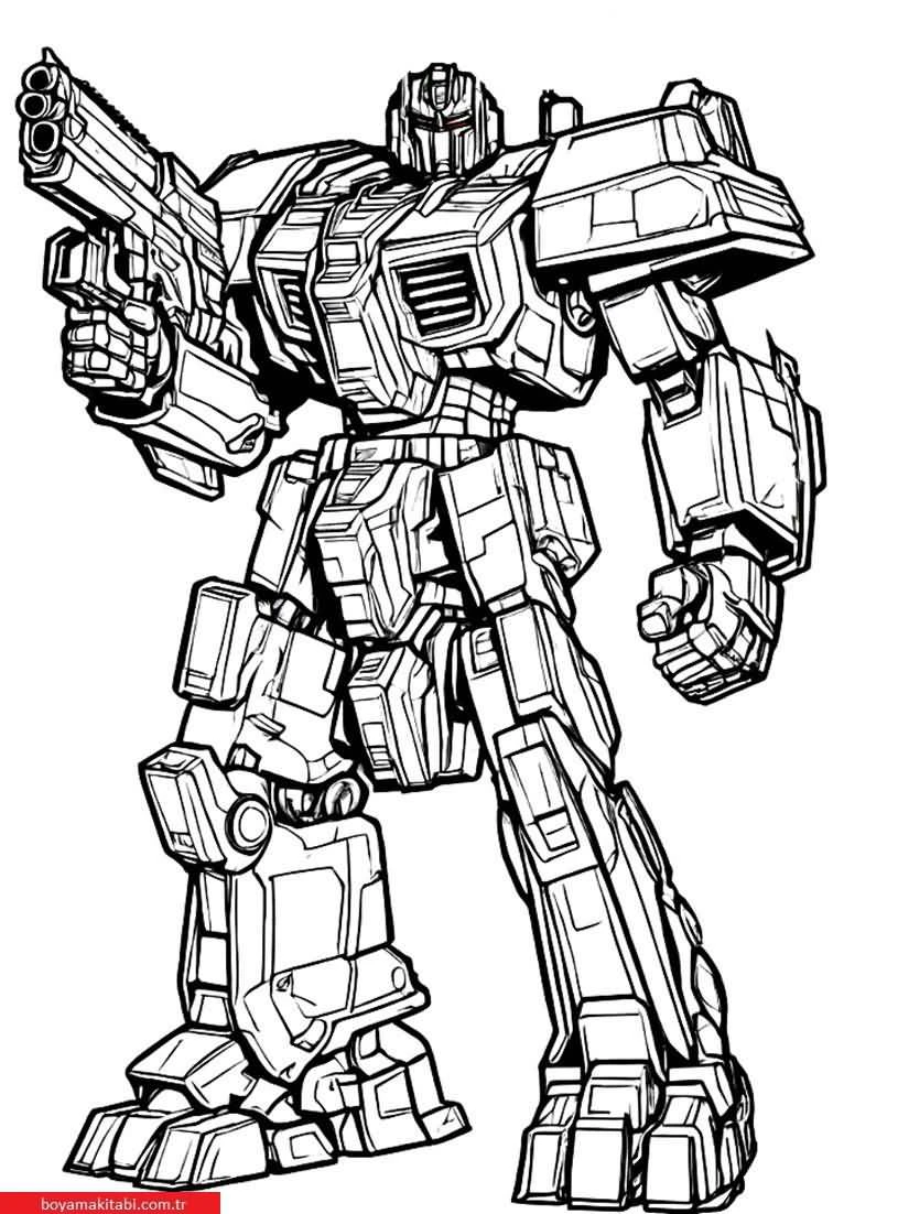 Transformers boyama sayfası #6 – doğum günü partisi aktivitesi, ekran süresine alternatif