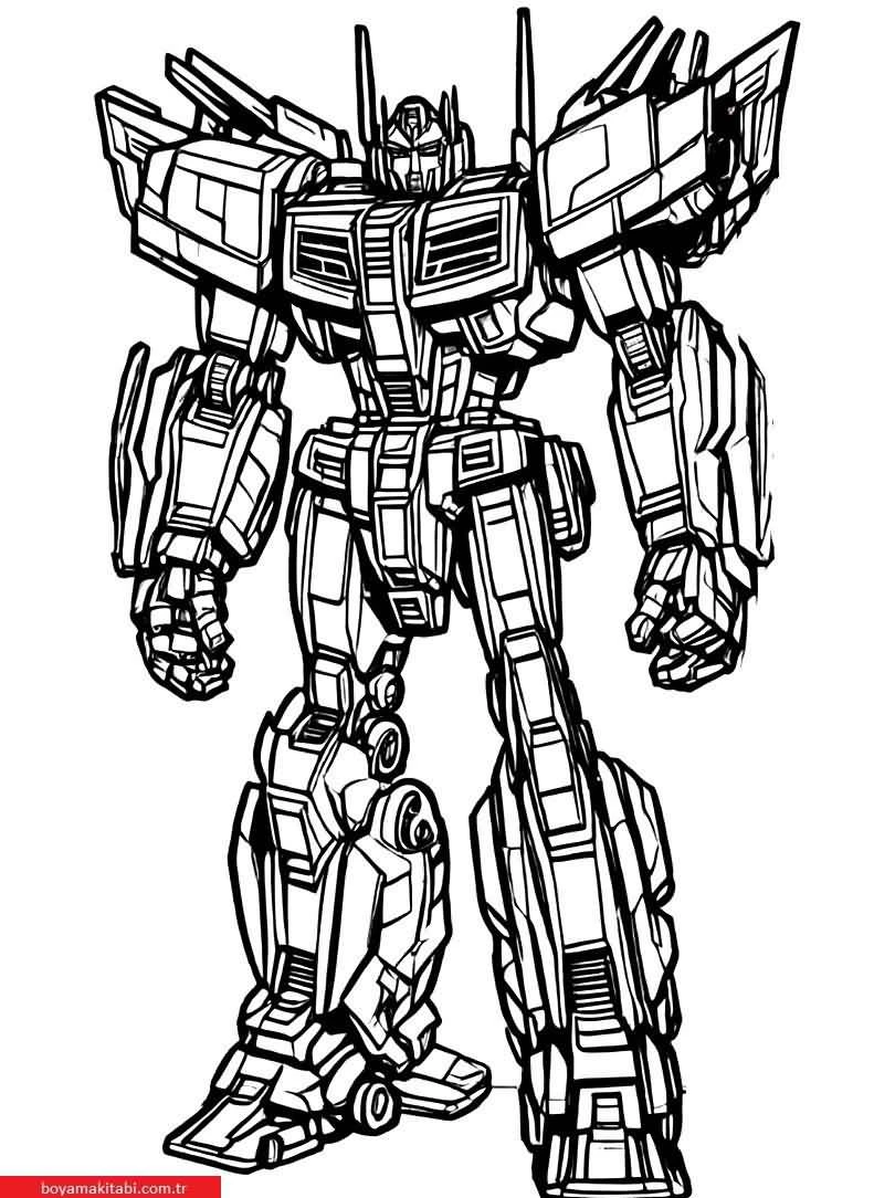 Transformers boyama sayfası #13 – ekran süresine alternatif, çocuklarla kaliteli zaman