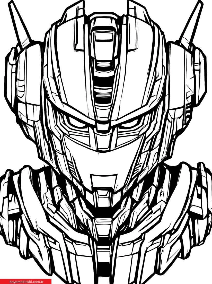 Transformers boyama sayfası #19 – yaratıcı sanat çalışması, eğlenceli etkinlik