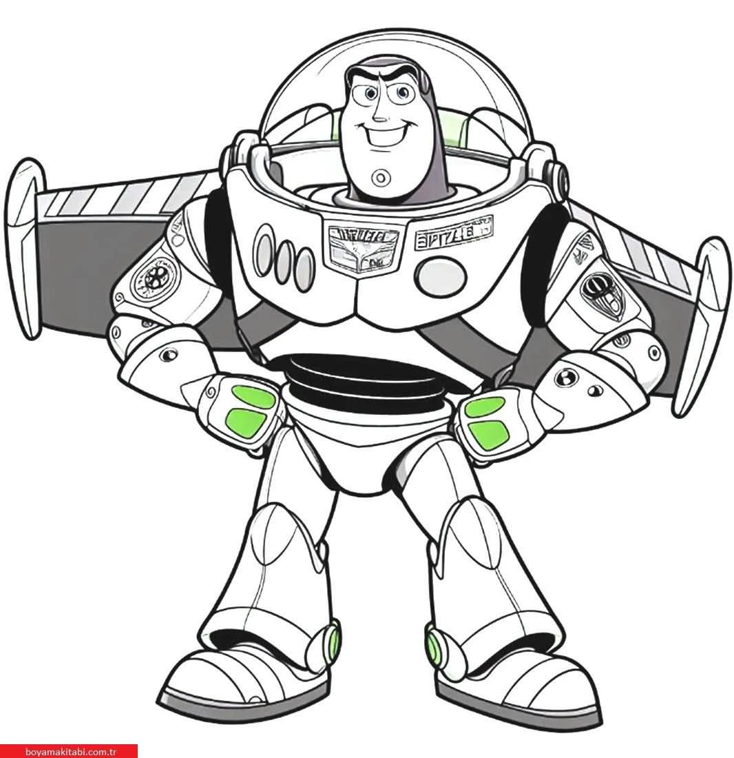 Toy Story boyama sayfası – çocuk aktivitesi, PDF indir