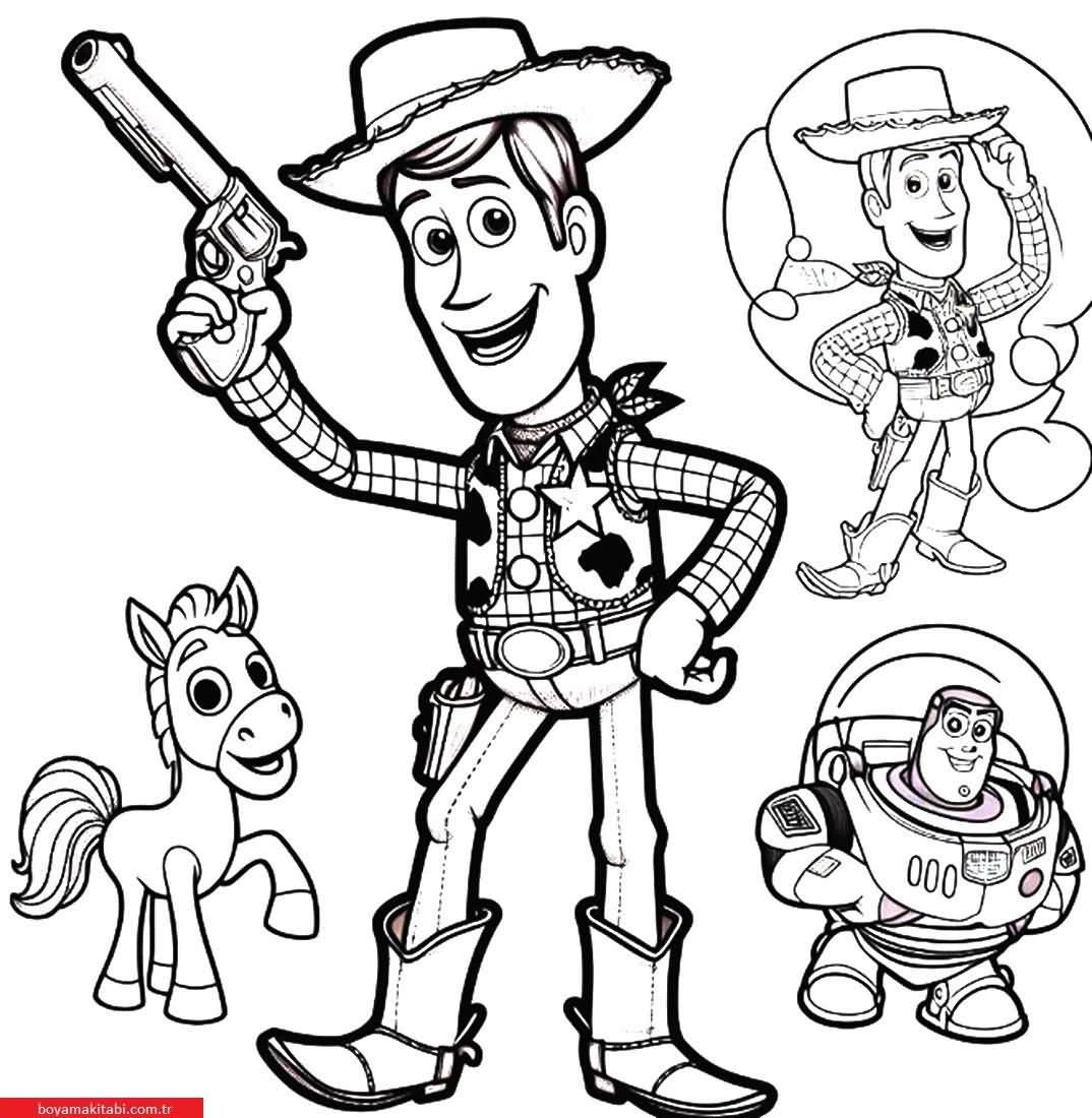 Toy Story boyama sayfası – yaratıcılık, eğlenceli etkinlik
