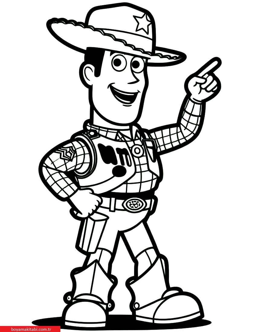 Toy Story boyama sayfası – boyama çalışması, yaratıcılığı geliştirir
