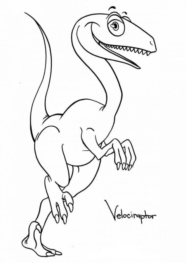 Dinozor boyama sayfası – çocuklar için, çizgi film temalı