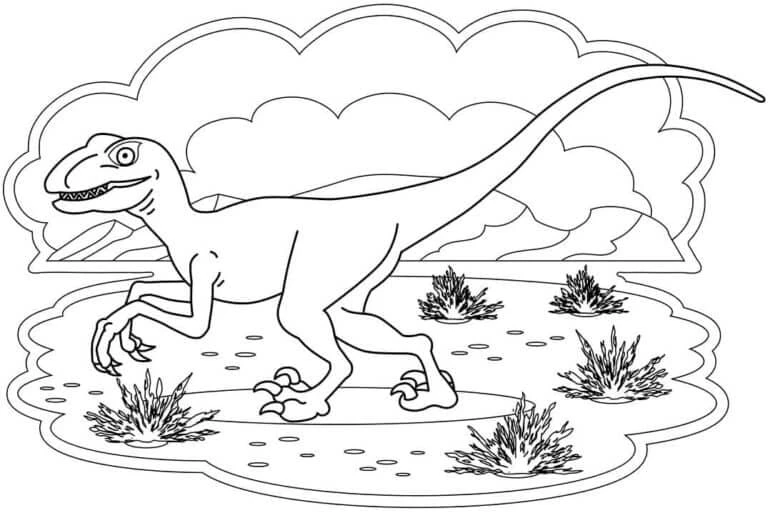 Dinozor boyama sayfası – okul öncesi, evde etkinlik