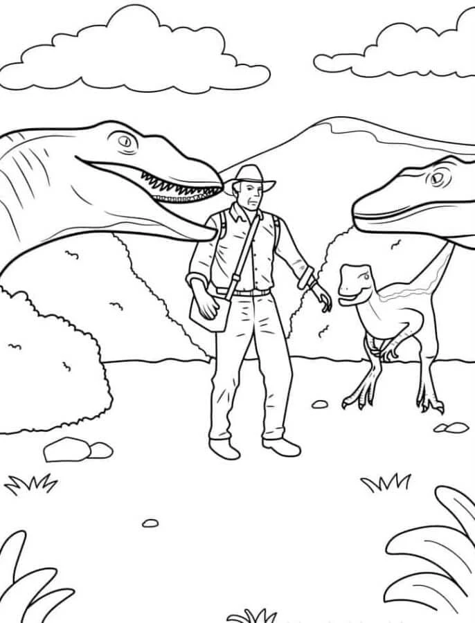 Dinozor boyama sayfası – boyama etkinliği, çocuk aktivitesi