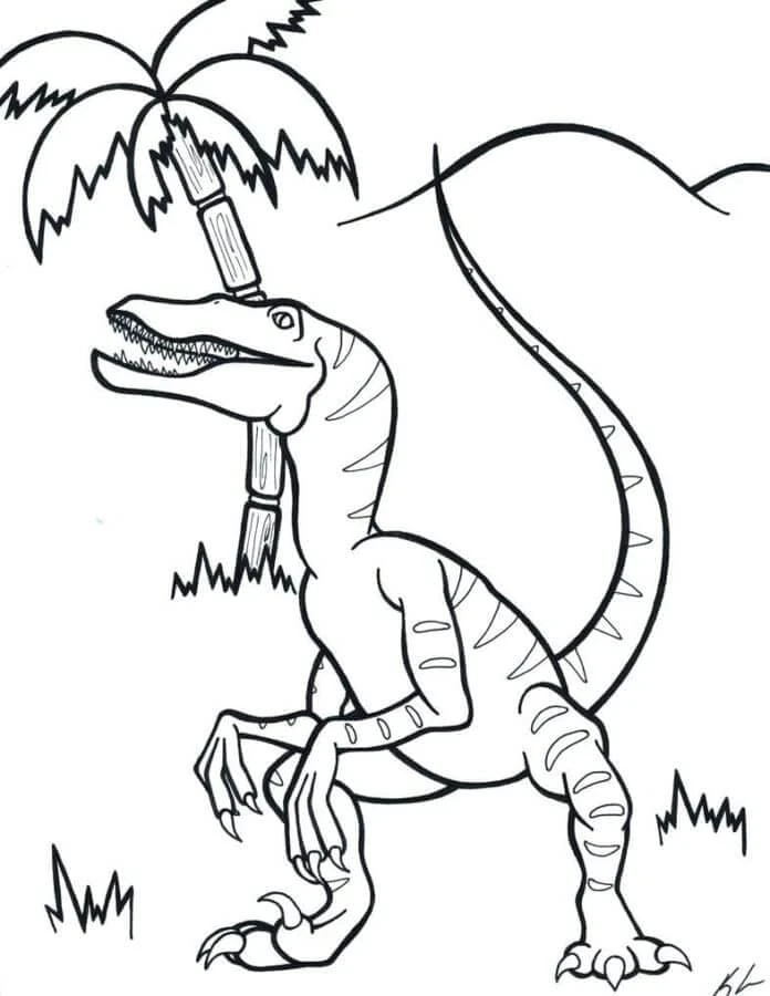 Dinozor boyama sayfası – yaratıcılık, eğlenceli etkinlik