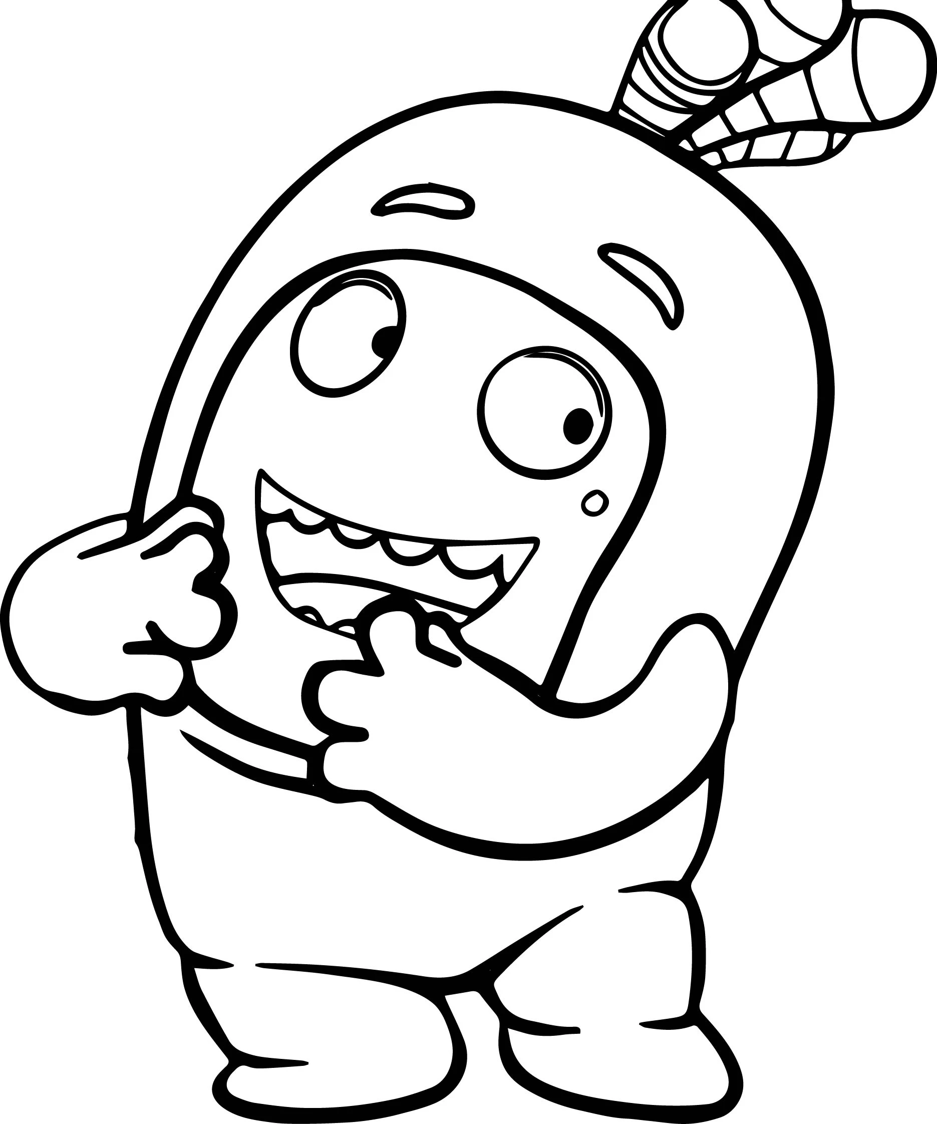 Oddbods boyama sayfası – eğlenceli etkinlik, el becerilerini geliştirir