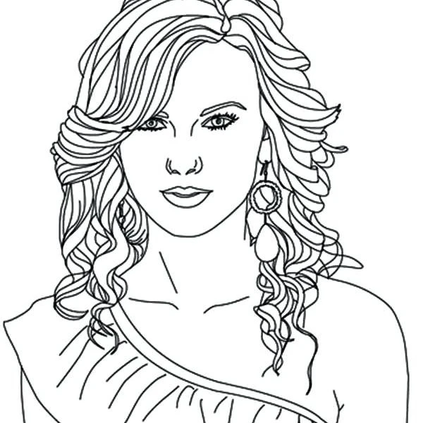 Taylor Swift boyama sayfası #1 – boyama çalışması, sınıf etkinliği