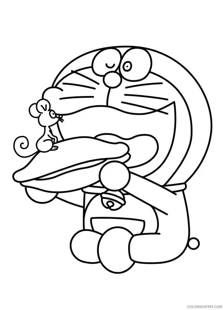 Doraemon boyama sayfası – yaratıcılığı geliştirir, keyifli zaman