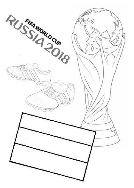 Futbol boyama sayfası – renkli çizimler, okul öncesi
