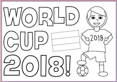 Futbol boyama sayfası – PDF indir, sevimli karakter