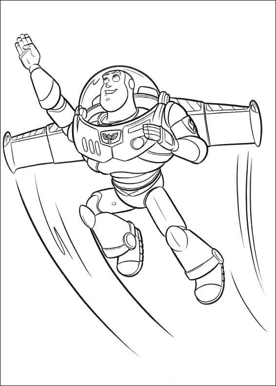 Buzz Lightyear boyama sayfası – eğitici aktivite, yaratıcılık