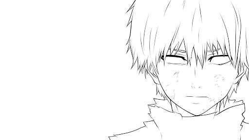 Kaneki Ken boyama sayfası – kolay boyama, eğitici aktivite
