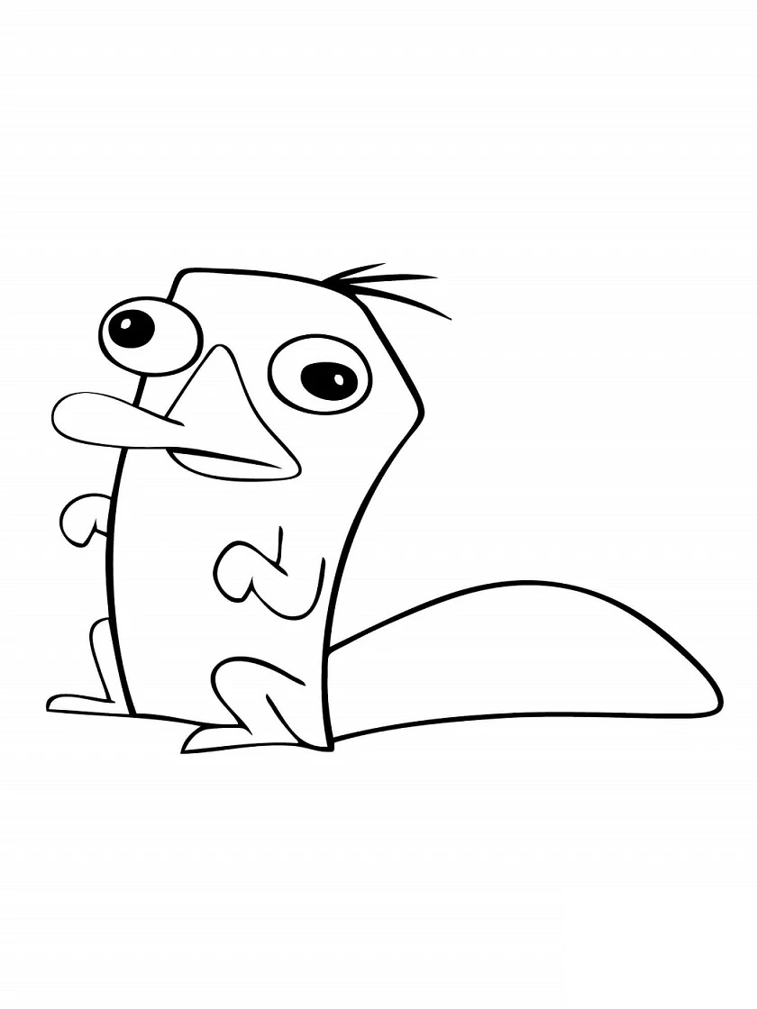 Phineas Ve Ferb boyama sayfası – boyama çalışması, yaratıcılığı geliştirir