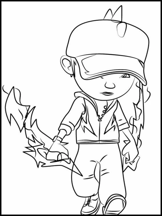 BoBoiBoy boyama sayfası – kolay boyama, eğitici aktivite