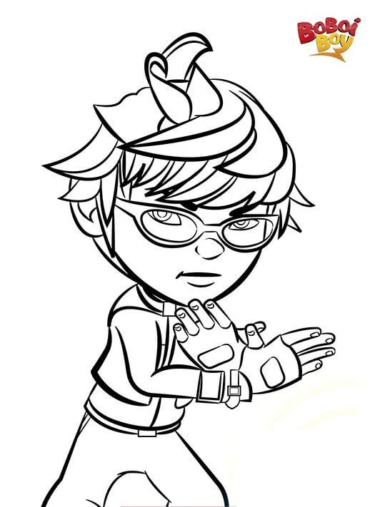 BoBoiBoy boyama sayfası – okul öncesi, evde etkinlik