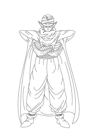 Dragon Ball boyama sayfası – okul öncesi, evde etkinlik
