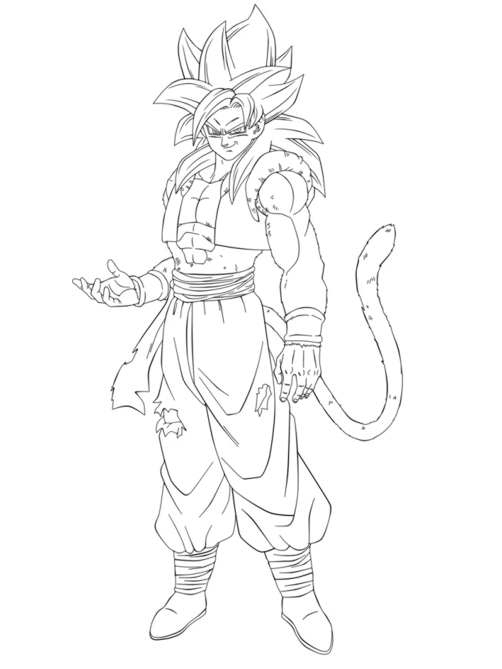 Dragon Ball boyama sayfası – ücretsiz yazdır, boyama etkinliği