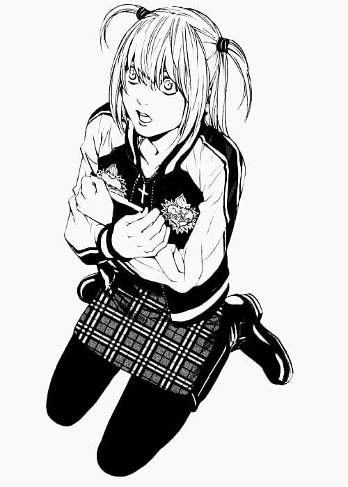 Death Note boyama sayfası – çocuk aktivitesi, PDF indir