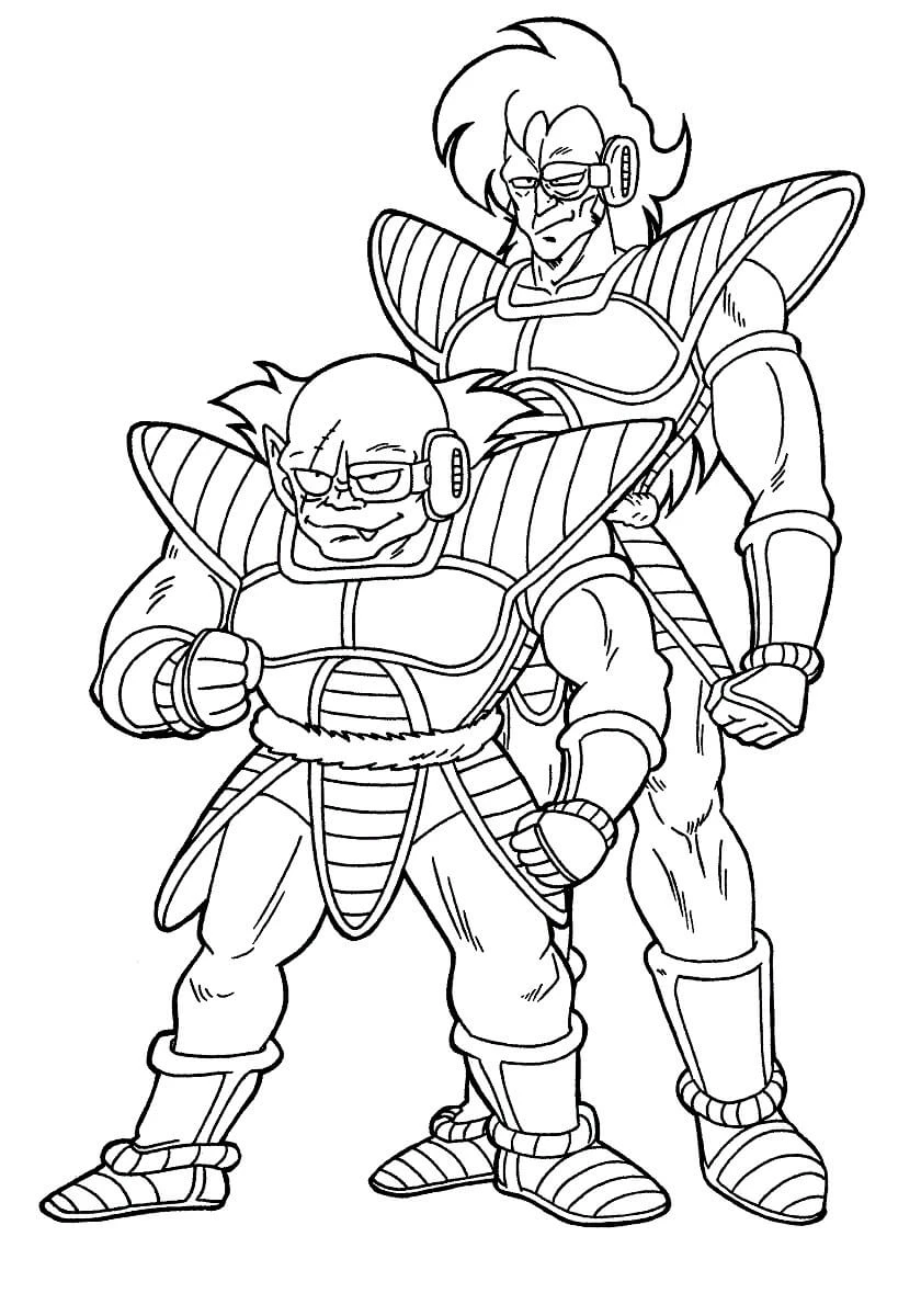 Dragon Ball Z boyama sayfası – el becerilerini geliştirir, boyama çalışması