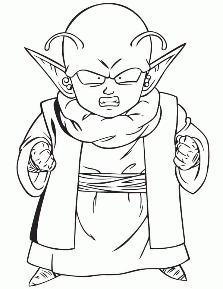 Dragon Ball Z boyama sayfası – yaratıcılığı geliştirir, keyifli zaman