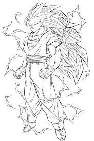 Dragon Ball Z boyama sayfası – okul öncesi, evde etkinlik
