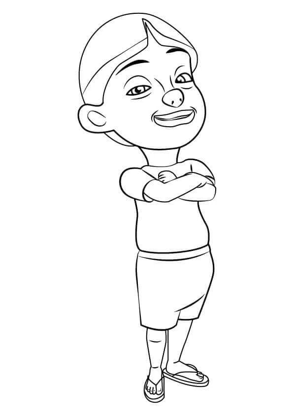 Upin Ve Ipin boyama sayfası – PDF indir, sevimli karakter