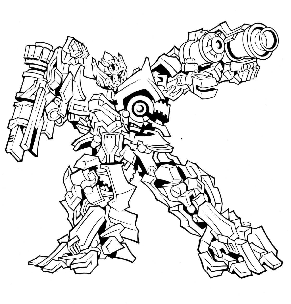 Transformers boyama sayfası #30 – renk bilgisini öğretir, günlük etkinlik önerisi