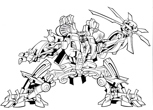 Transformers boyama sayfası #36 – tamamen ücretsiz, çocuklar için