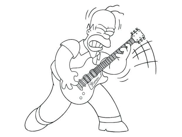 Simpsonlar boyama sayfası – çocuk aktivitesi, PDF indir