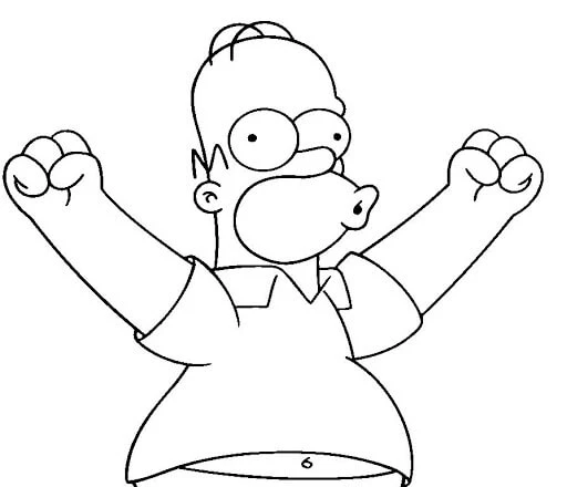 Simpsonlar boyama sayfası – boyama çalışması, yaratıcılığı geliştirir