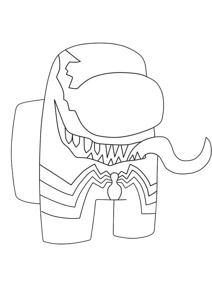 Venom boyama sayfası #1 – PDF indir, sevimli karakter