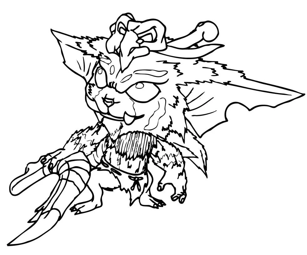 League Of Legends boyama sayfası – boyama çalışması, yaratıcılığı geliştirir