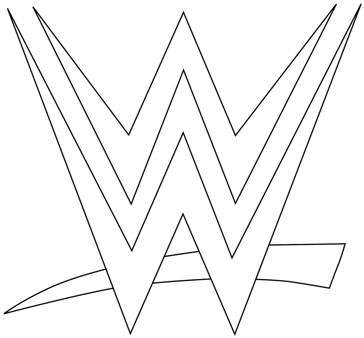 WWE boyama sayfası #12 – A4 baskıya uygun, ücretsiz yazdır