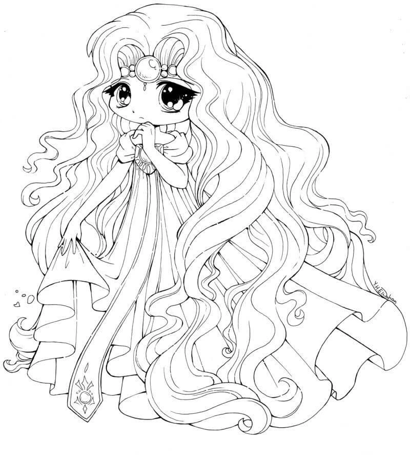 Anime Prenses Boyama