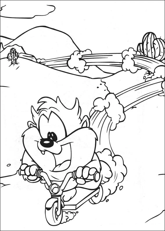 Bebek Looney Şarkıları boyama sayfası – sanatsal çalışma, çocuklar için