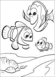Nemo boyama sayfası – el becerilerini geliştirir, boyama çalışması