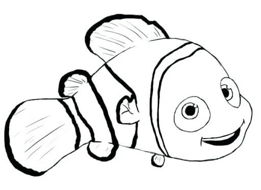 Nemo boyama sayfası – yaratıcılık, eğlenceli etkinlik