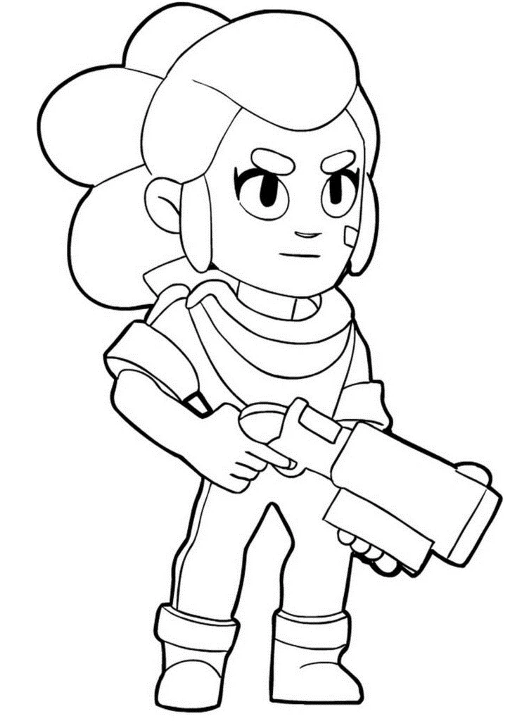Brawl Stars boyama sayfası – boyama etkinliği, çocuk aktivitesi
