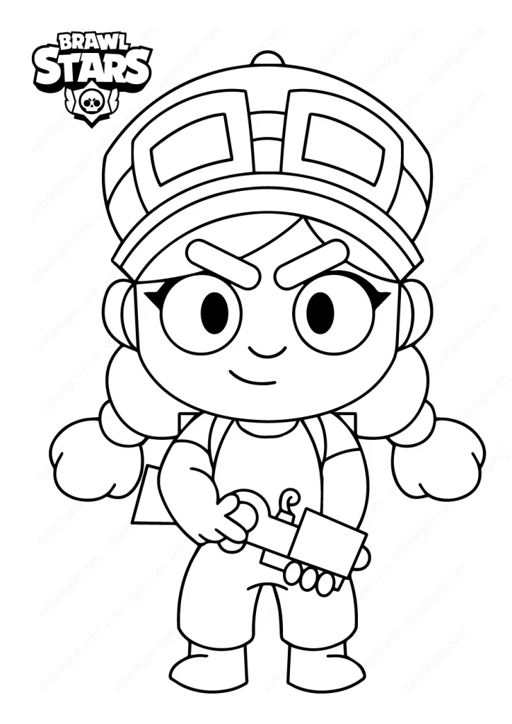 Brawl Stars boyama sayfası – eğitici aktivite, yaratıcılık