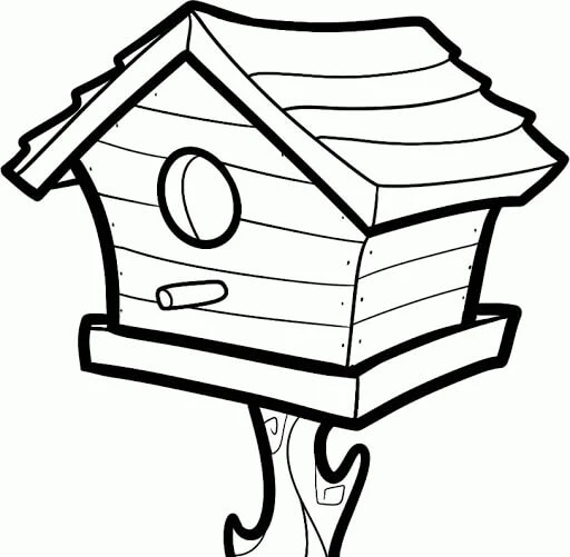 Ahşap boyama sayfası – kolay boyama, eğitici aktivite