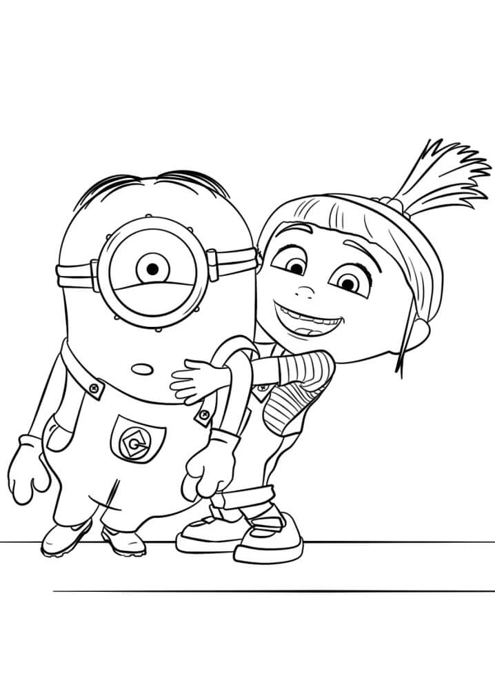 Despicable Me boyama sayfası – keyifli zaman, renkli çizimler