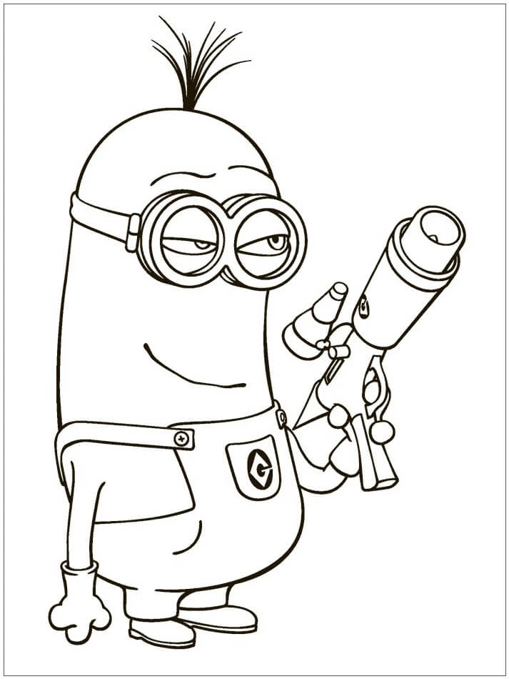 Despicable Me boyama sayfası – okul öncesi, evde etkinlik