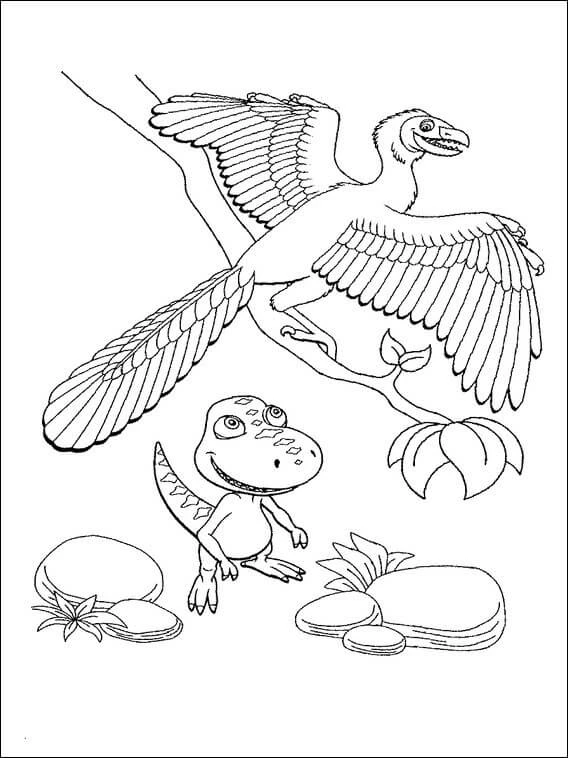 Dinozor Treni boyama sayfası – çocuk aktivitesi, PDF indir