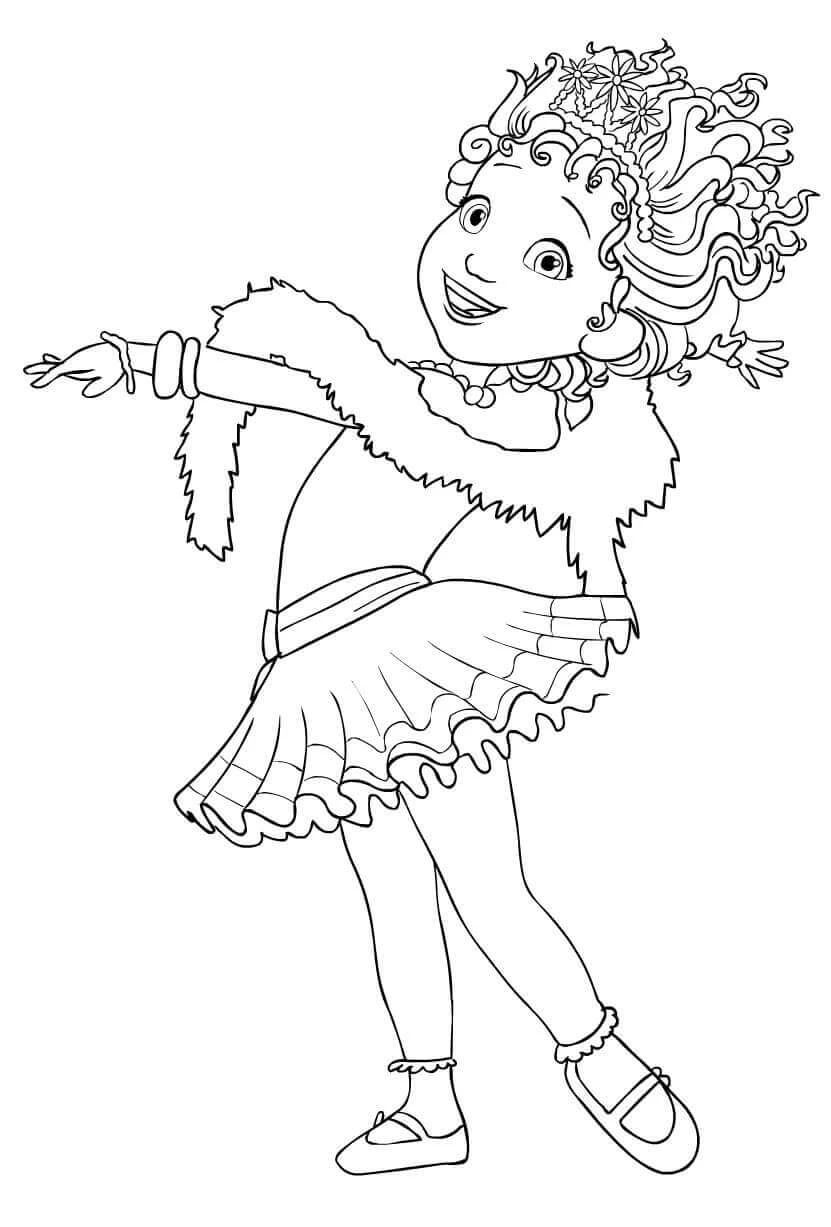 Fancy Nancy boyama sayfası – yaratıcılığı geliştirir, keyifli zaman