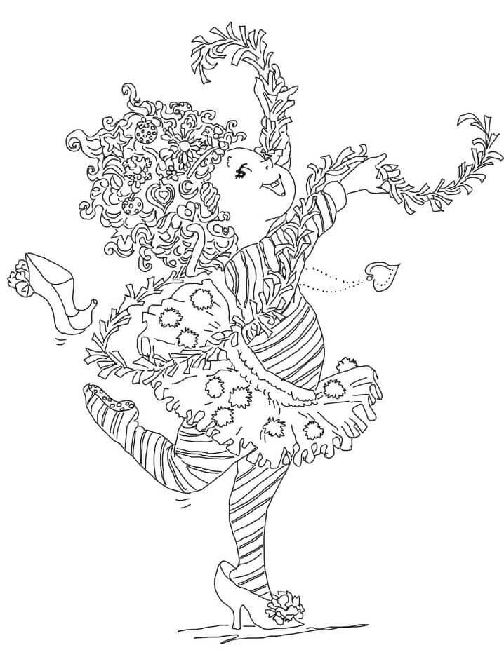 Fancy Nancy boyama sayfası – evde etkinlik, ücretsiz yazdır