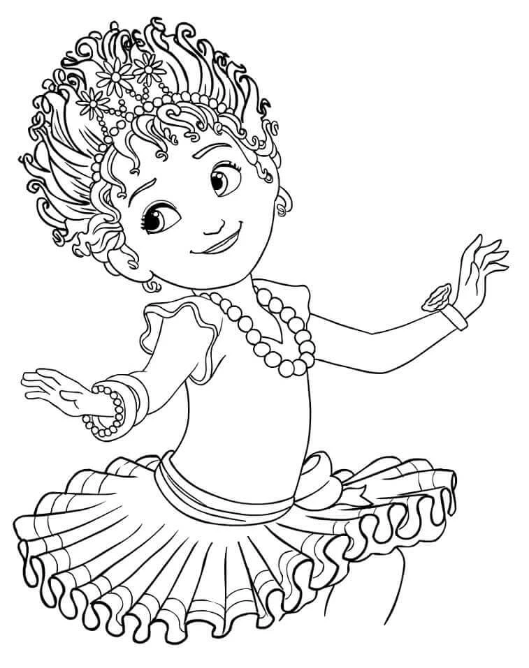 Fancy Nancy boyama sayfası – yaratıcılık, eğlenceli etkinlik