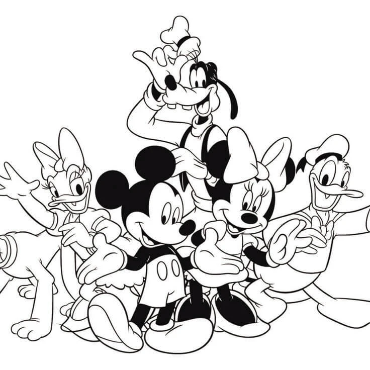 Disney boyama sayfası – evde etkinlik, ücretsiz yazdır