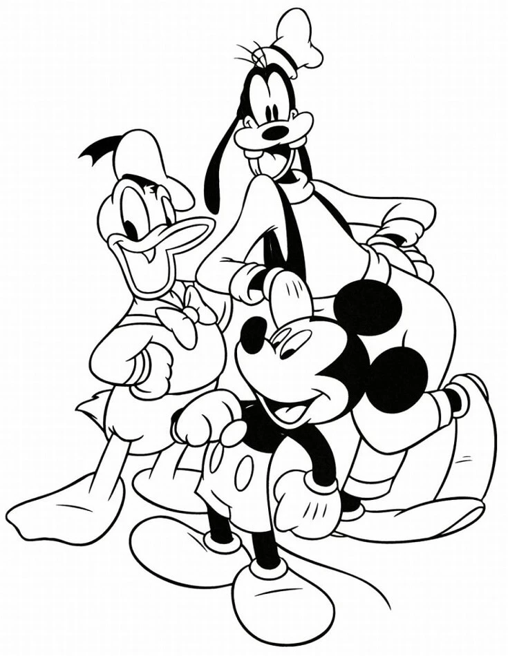 Disney boyama sayfası – okul öncesi, evde etkinlik